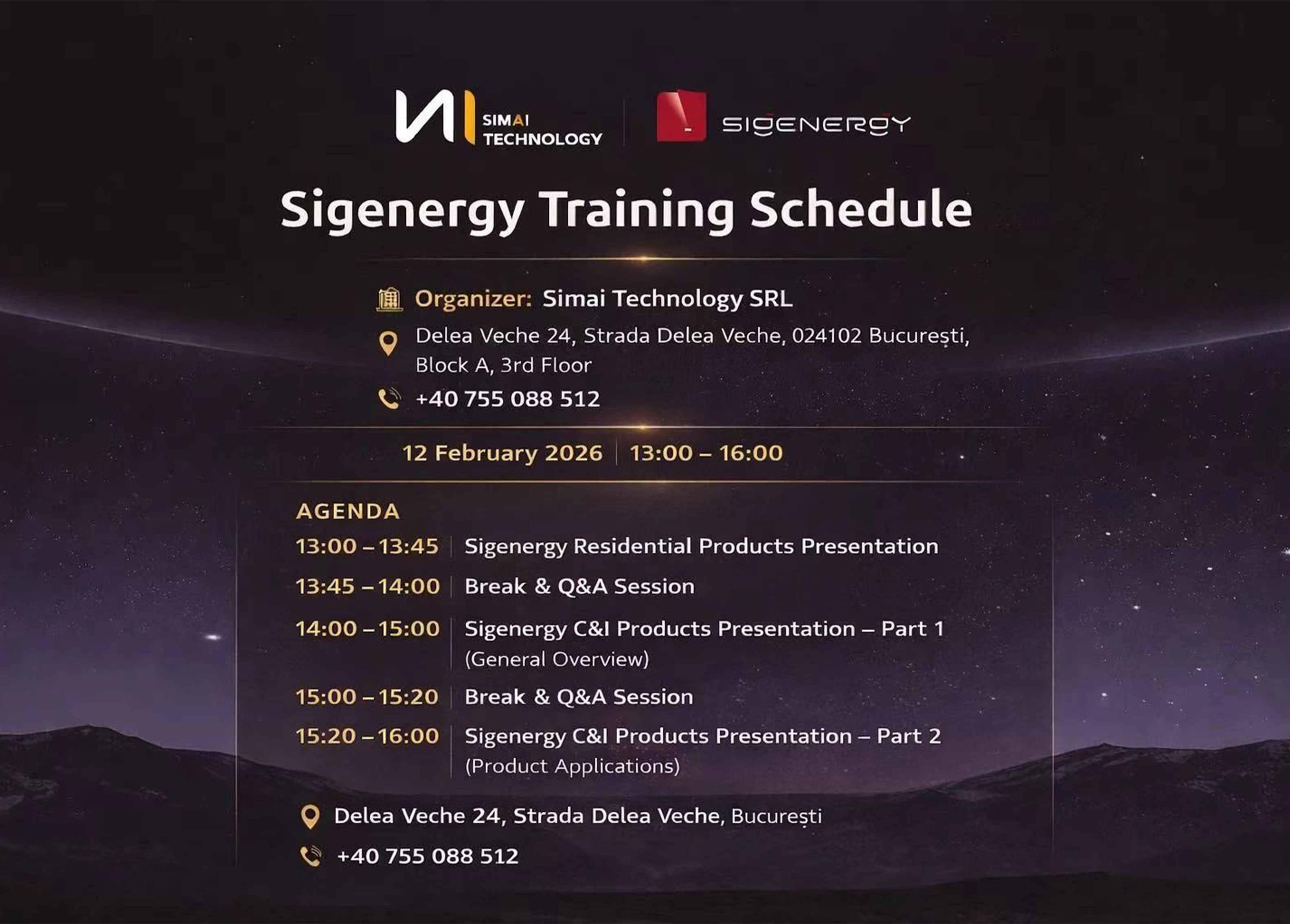 SIMAI Technology găzduiește Training Sigenenergy &icirc;n București