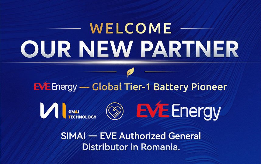 SIMAI TECHNOLOGY SRL Desemnat Distribuitor Autorizat al EVE Energy &icirc;n Rom&acirc;nia