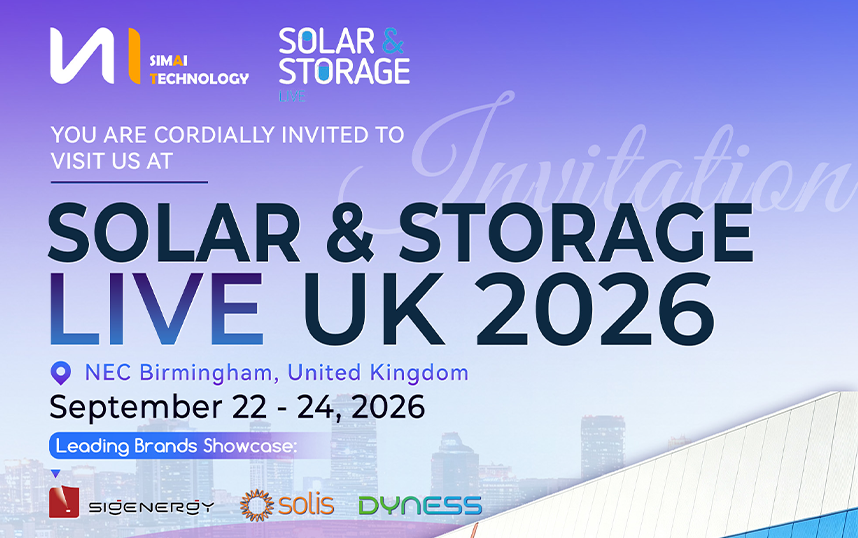 Simai va expune la Solar & Storage Live UK 2026, prezent&acirc;nd soluții fotovoltaice și integrate de stocare a energiei fabricate &icirc;n UE