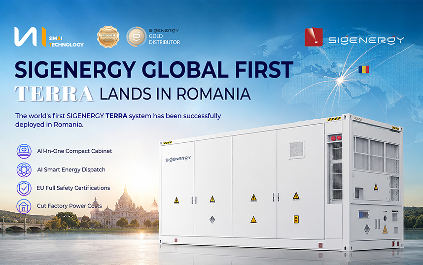 Sigenenergy Global Primul sistem TERRA aterizează &icirc;n Rom&acirc;nia